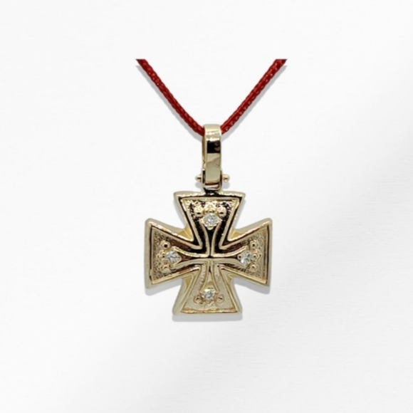 14K Gold Cross Pendant